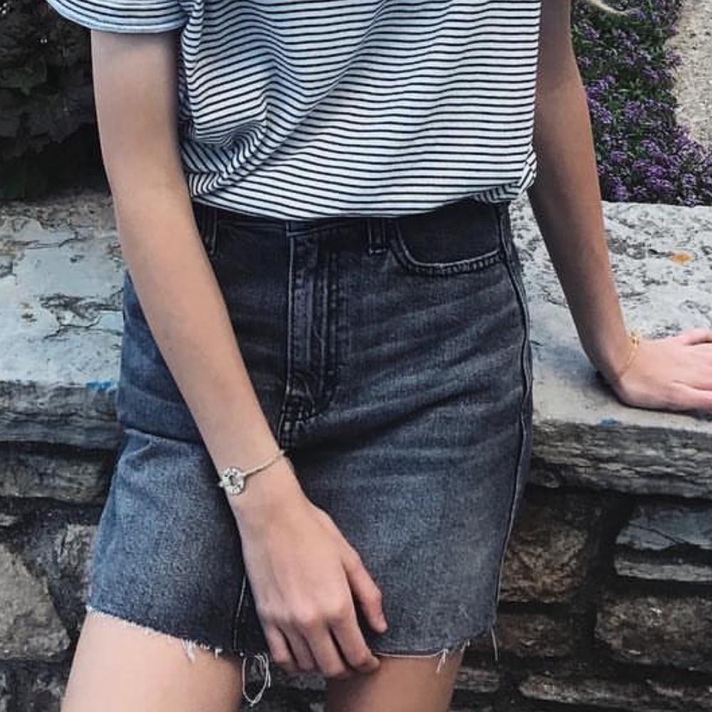 A&F denim skirt